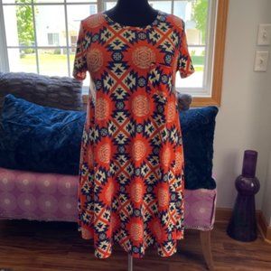 Multicolor Aztec print Carly dress XL